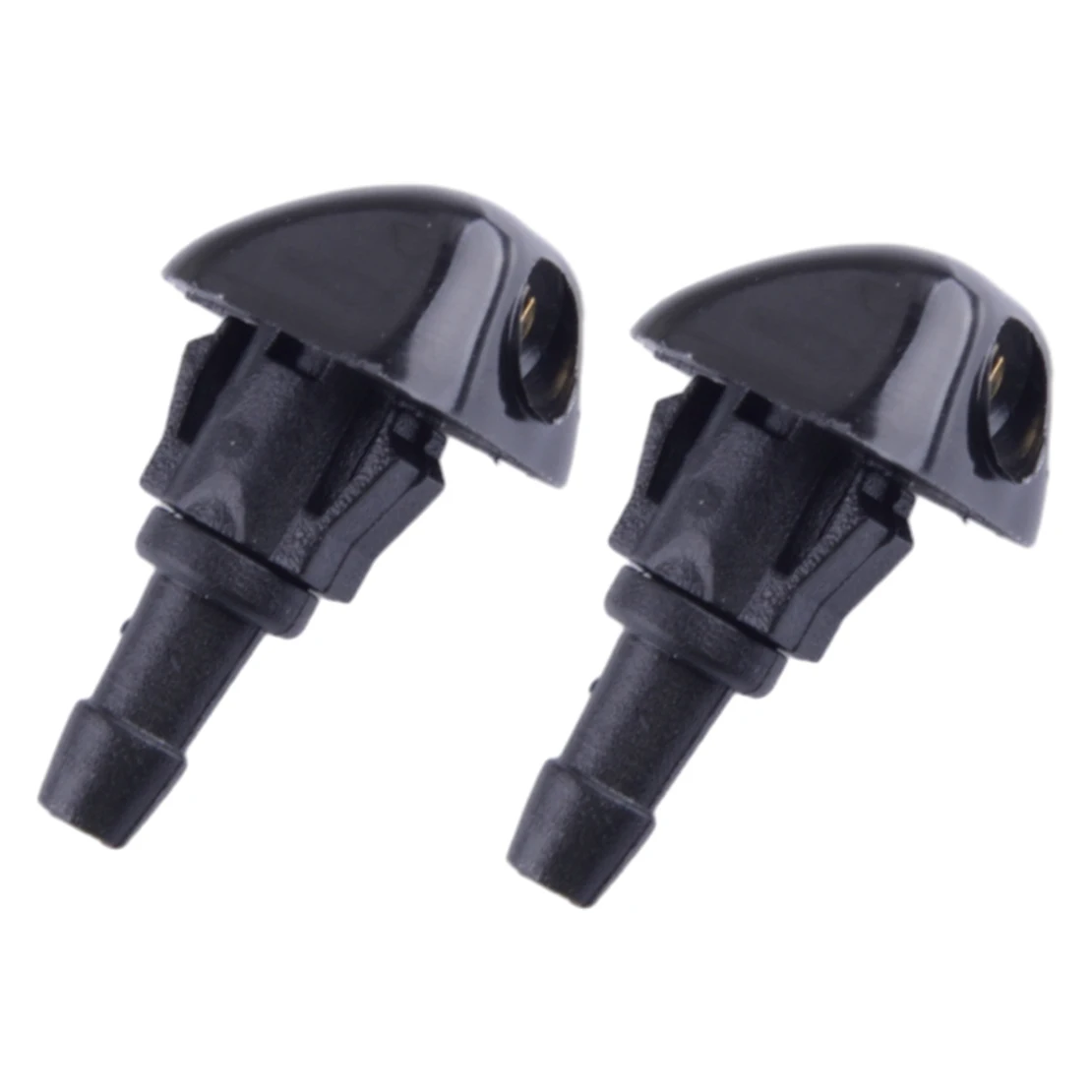 2Pcs Black Rear Win…