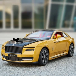 1:24 Alloy Luxy Energy Car Model Diecasts Toy Vehicle Metal Charging Car Model Sound Light for Rolls Royces Spectre Kids Gifts