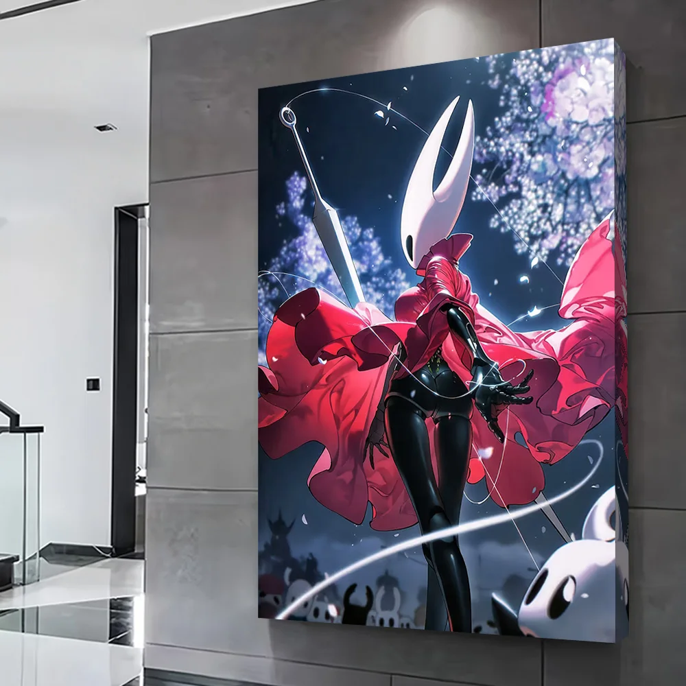 Hornet From Hollow Knight Fanart Poster Customizable Printed Canvas Painting Wall Art Gift for Living Room Decorations Wand Deko