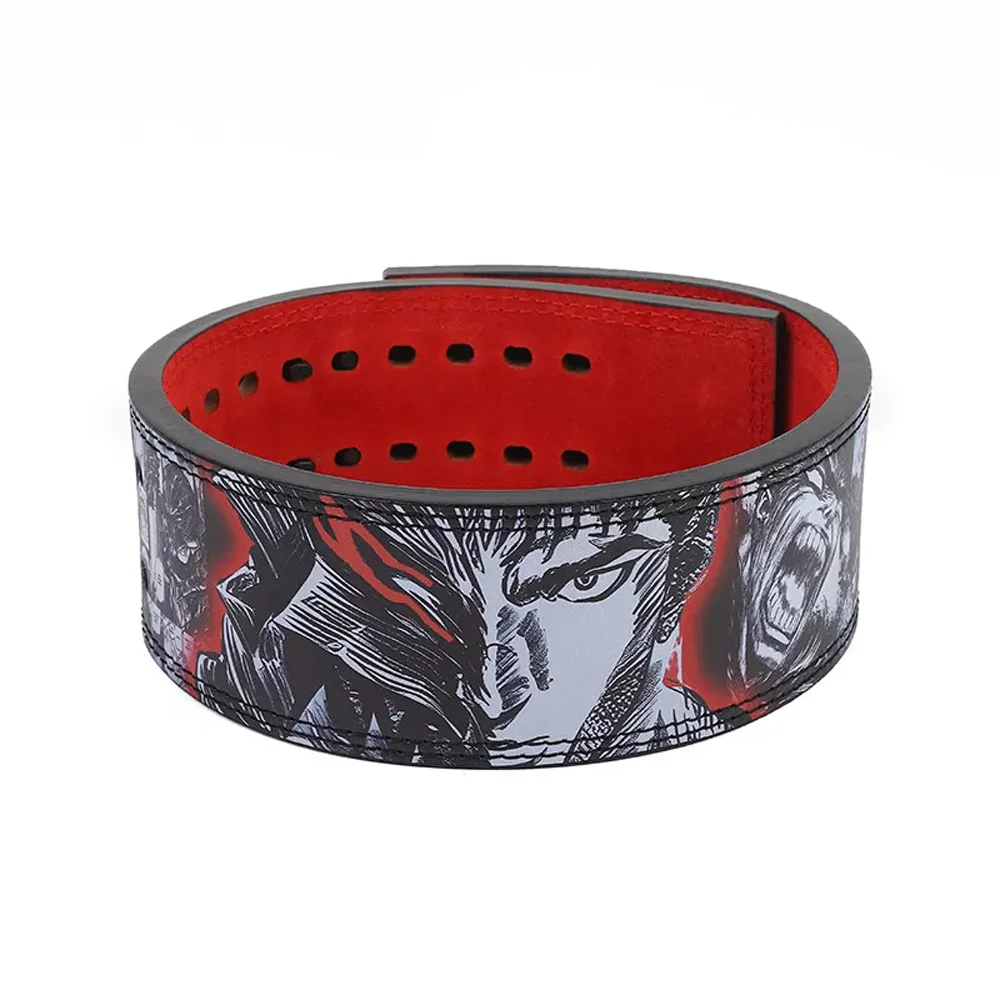 

Customized 13mm Cowhide Gym Anime Lifting Belt New Design Power Protector for Weightlifting and Power Lifting