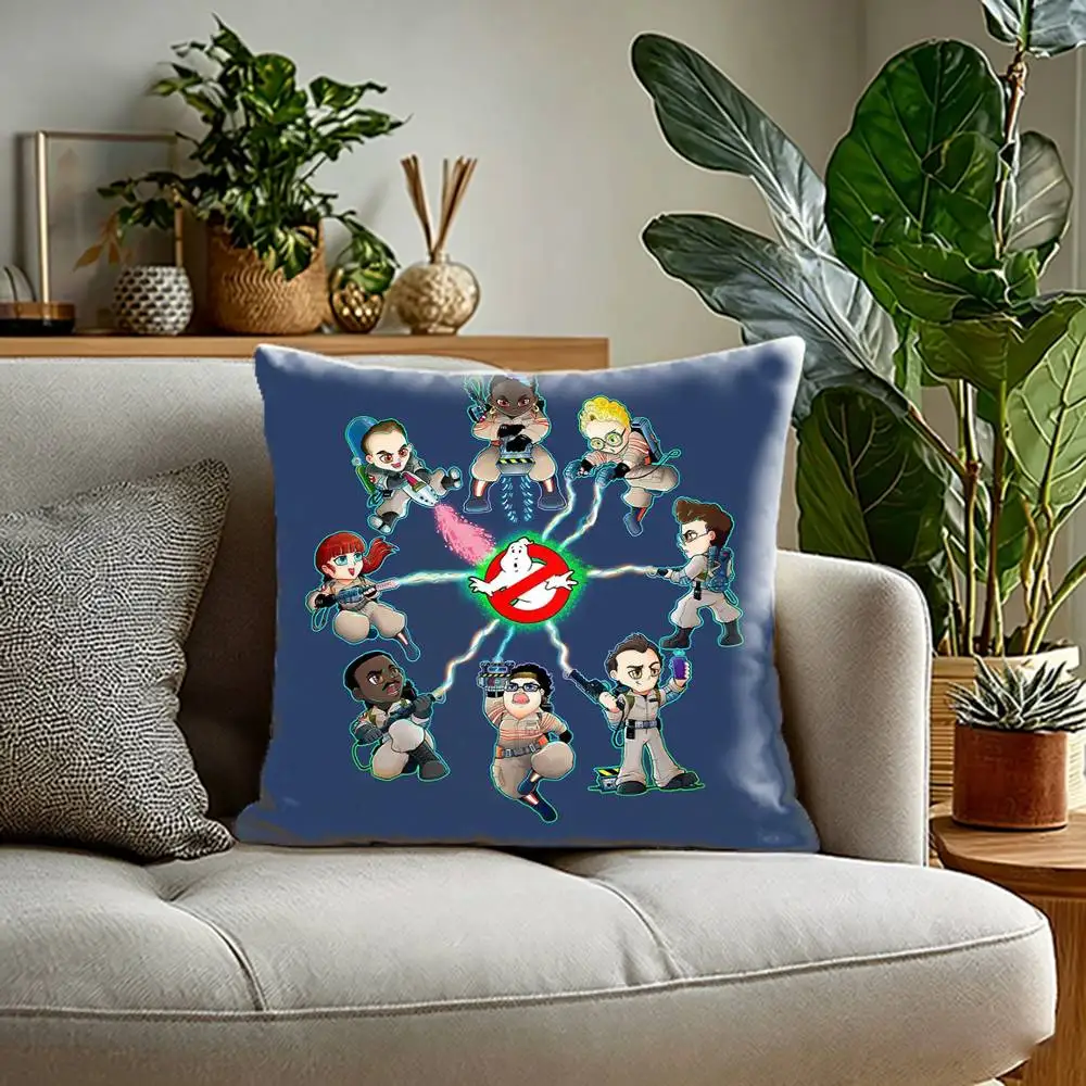 M-Movie G-Ghostbusters  Pillow Case Anti-dustmite Pillowcase Invisible zipper silky Sofa cushion cover for bedroom