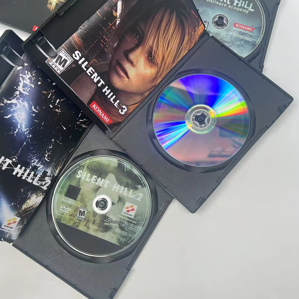 قرص حرق سلسلة PS2 Silent Hill مع قرص نسخ يدوي لفتح وحدة التحكم والسائق البصري لعبة فيديو ريترو قراءة CD الإصدار الأمريكي