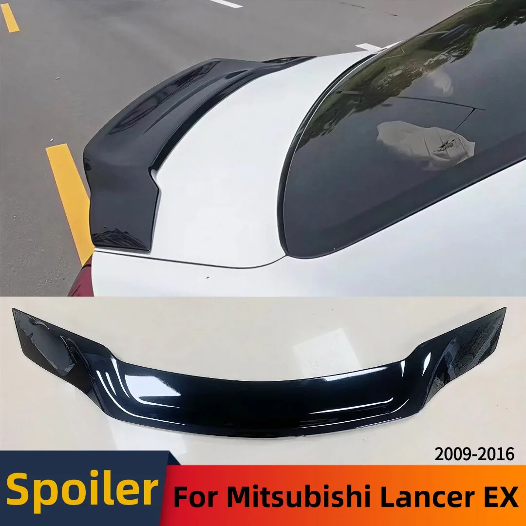 

Гоночный задний спойлер-антикрыло (воздухозаборник) из ABS-пластика, глянцевый черный, для тюнинга кузова, аксессуар для Mitsubishi Lancer EX 2009-2016