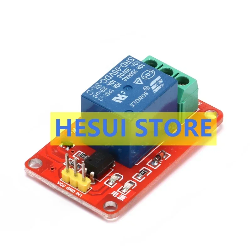 1 5V relay module optical coupling isolation/low level suction intelligent car