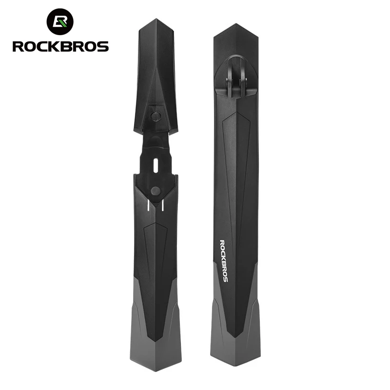 ROCKBROS 2Pcs Bike Fenders Mudguard Adjustable Cycling Splash Guard Universal Bike Fender Bicycle Mudguard for 26 27.5 Inch