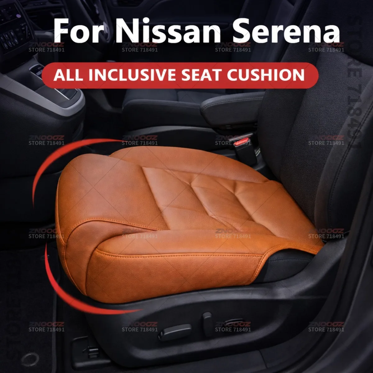 

Подушка-удлинитель для поддержки ног в сиденье автомобиля Nissan Serena, накладка на сиденье из пены с эффектом памяти, аксессуары для интерьера