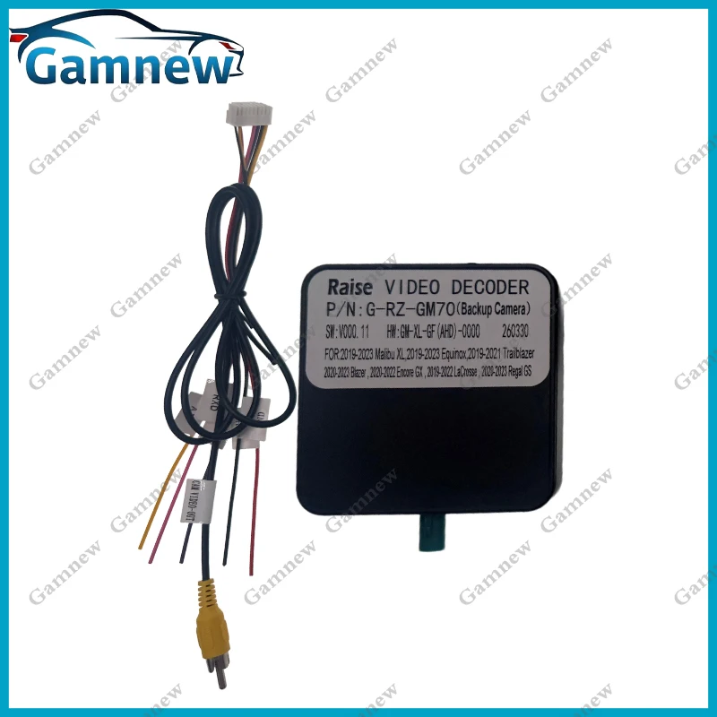 Car Camera LVDS to CVBS AHD video decoder G-RZ-GM70 for Chevrolet Malibu XL Equinox Trailblazer Blazer,for Buick Encore GX