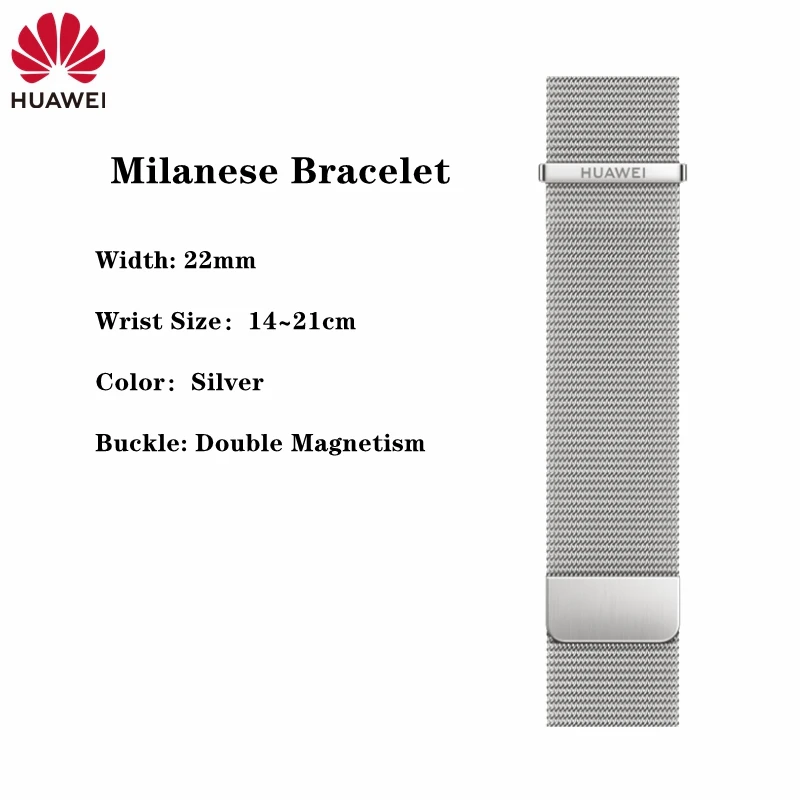 Originele Huawei GT4 46mm nylon rubberen band 22mm FKM rubberen sportband voor GT4 lederen polsband roestvrij Seel armband