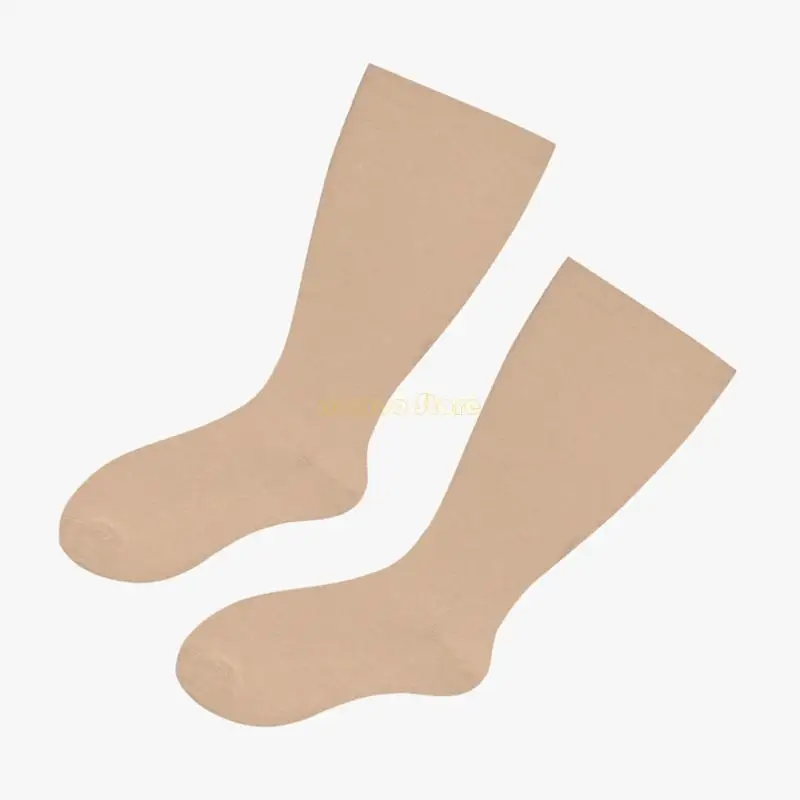 

31BF Large Size Compression Socks Wide Calf Knee High Support Stockings for Women and Men Nurses Running Pregnant Travel