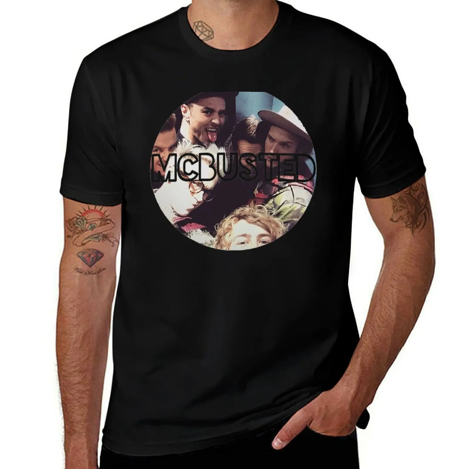 

McBUSTED T-Shirt t shirts for man pack white cotton tshirt 100% T-Shirt