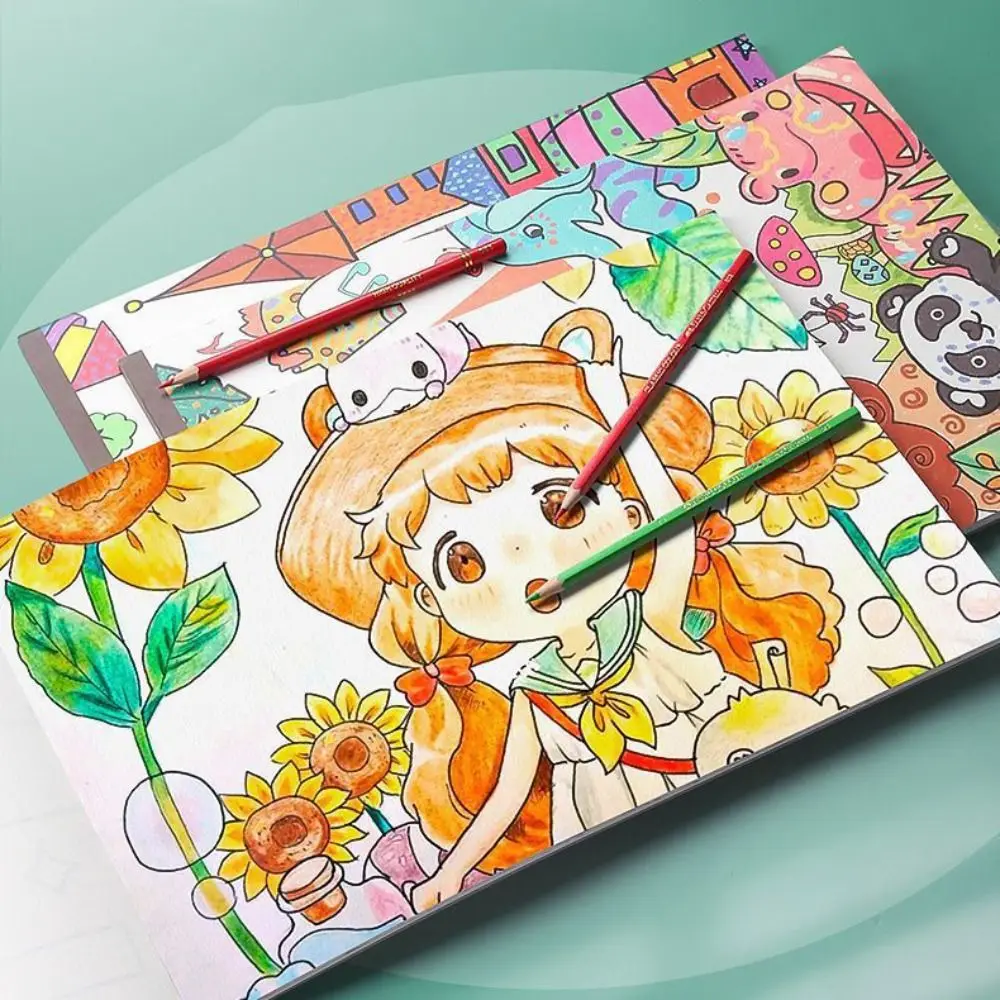 แบบพกพากระดาษหนังสือภาพวาด 30 แผ่น Creative Graffiti หนังสือภาพวาดด้วยมือนักเรียน
