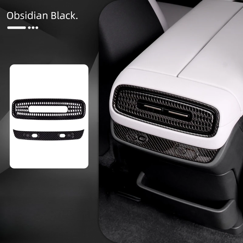 For Xiaomi SU7 Rear USB Charging Port Protective Cover Rear Discharge Trend Protective Cover Interior Modification Accessories