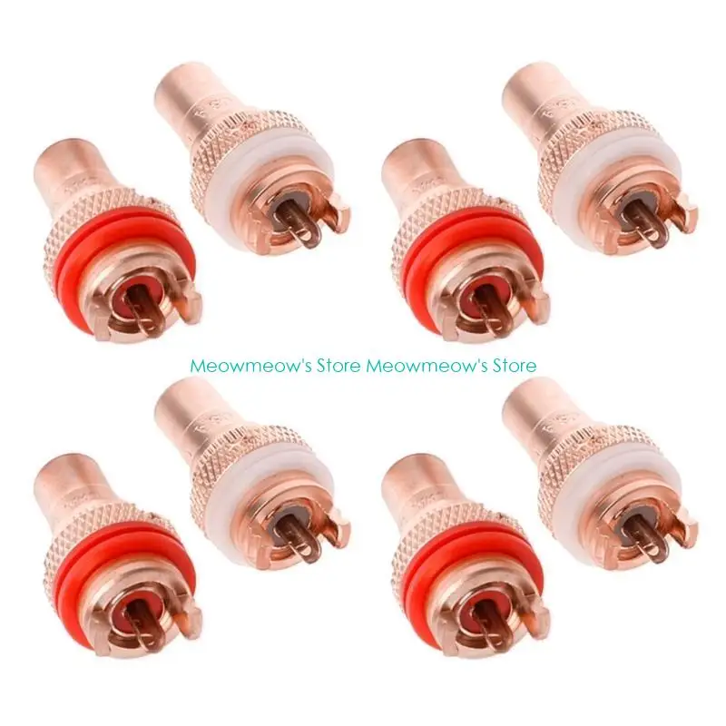 

W91A 8 шт. красный + белый HIFI RCA разъем шасси Высокое качество CMC гнездовой разъем