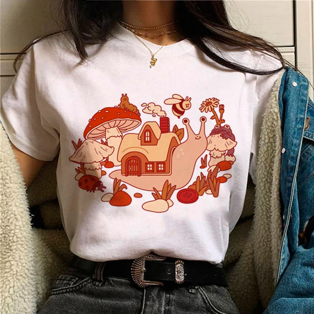 Snail t shirt women streetwear t-shirts female harajuku funny graphic clothes