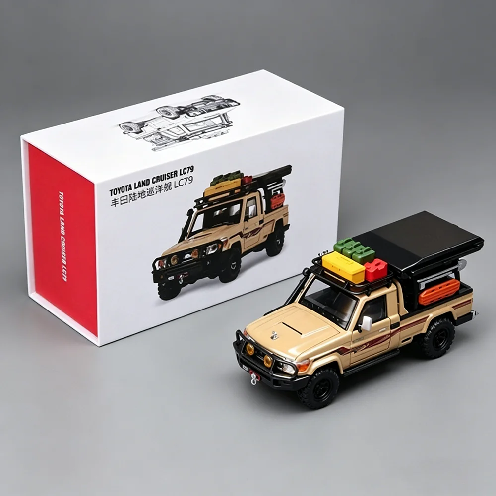 

1:32 Land Cruiser LC79 Diecast Alloy Model Toys Car Doors Opened Shock Absorption Front Wheel Steering Toy Collecting Hobby Gift
