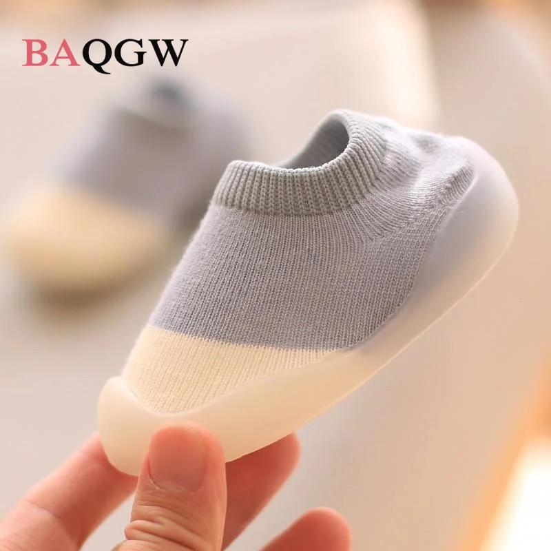 Baby Indoor First Walkers Socks Shoes Infant Breathable Toddler Shoes Color Matching Cute Kids Soft Soled Child Floor Sneaker
