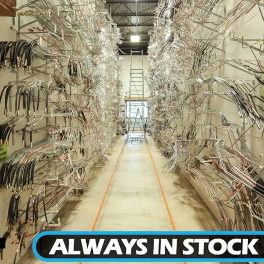 Komplettes 7-teiliges OE-Stahl-Bremsleitungs-Set, kompatibel mit 19831986 Jeep CJ7 AMC 20 Weitachse für zuverlässige hydraulische Bremse S