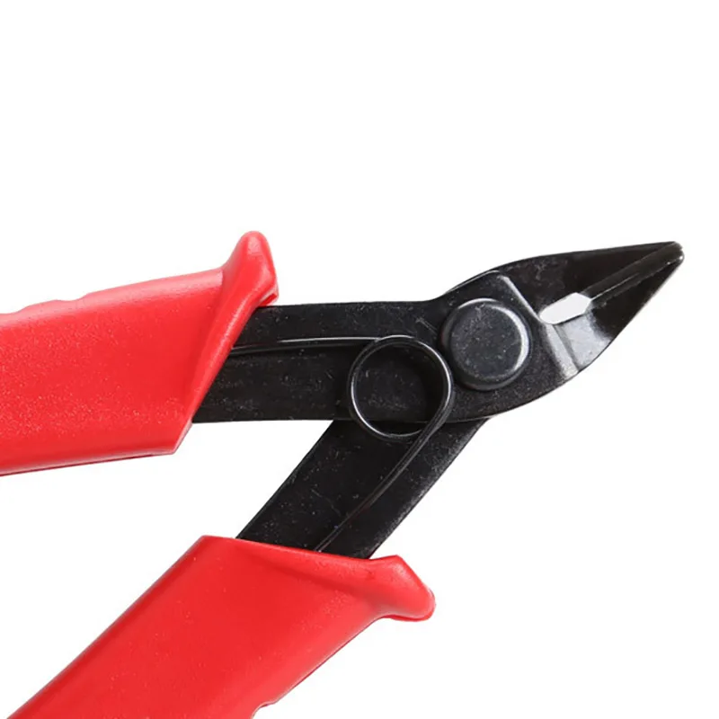 1PC Mini 5 Cal elektryczne szczypce do zaciskania Snip Cutter narzędzia ręczne czerwony uchwyt przewód elektryczny krajalnica szczypce naprawy ścinanie