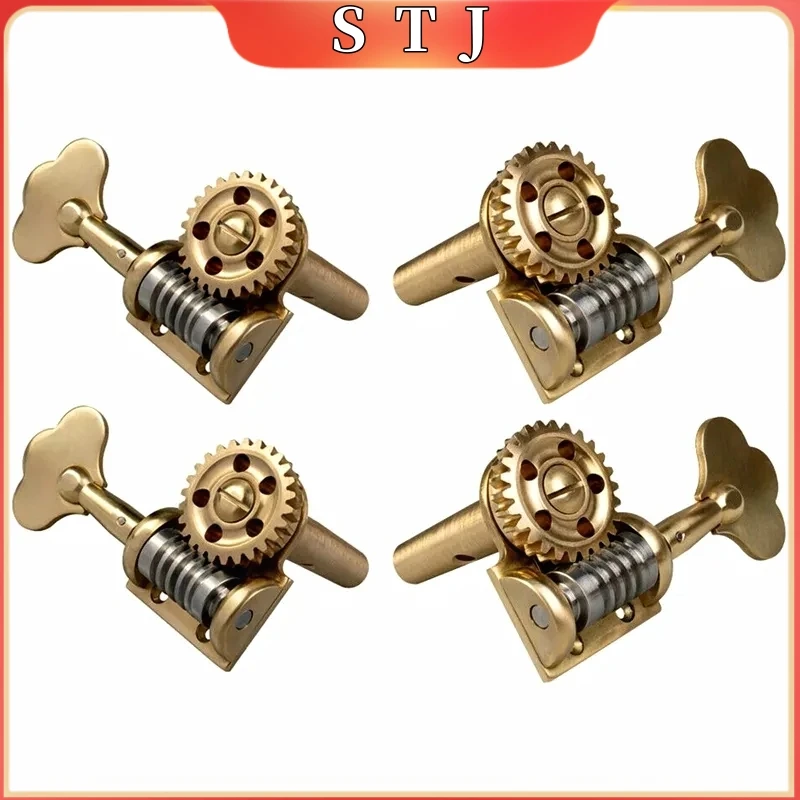 4pcs High quality Germany style 4/4 3/4 double bass machine bass head pegs Tuning Peg,instrument parts accessories fittings