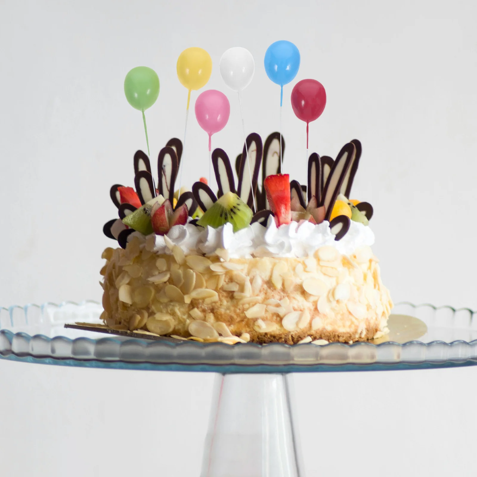 

12Pcs Birthday Cake Topper Foil Balloon Style Cupcake Toppers for Cake Decorating Party Favors Baking Event Supplies