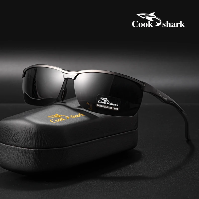 Cook Shark's new polarized sunglasses for men's driving, driver's color changing glasses, fishing sunglasses, high-end feel