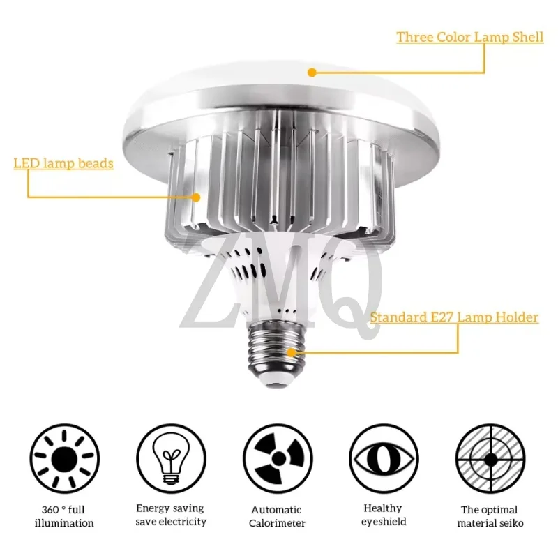E27 85W 155W Lamp 3200K-5500K LED Photo Lighting Studio Video Daylight Lamp with Remote Control For Softbox Photographic Light