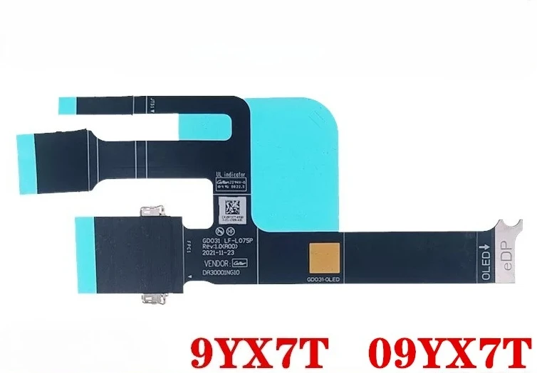 Brand New For Dell  XPS 13 XPS Plus 9320 (2022) Screen Cable OLED Screen Cable LF-L075P GDO31 DA30001NG10 9YX7T 09YX7T