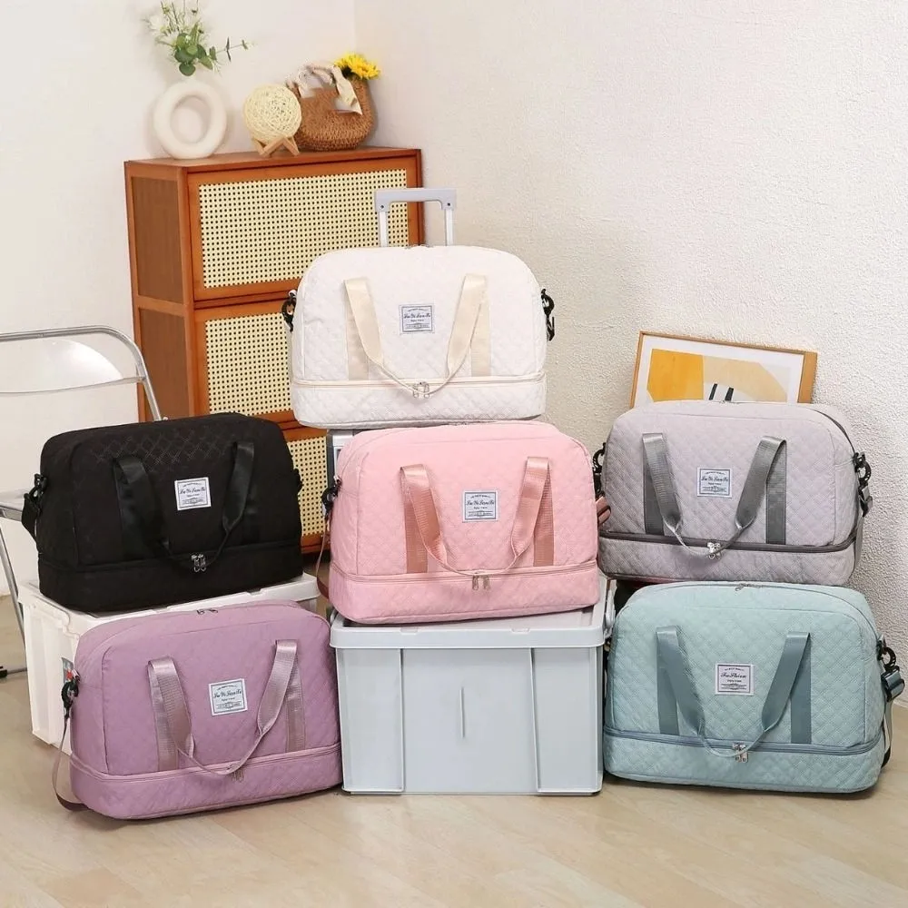 

Oxford Carry On Travel Bag Wet Dry Separation Foldable Sports Fitness Bags Large Capacity Waterproof Storage Handbag Women Men