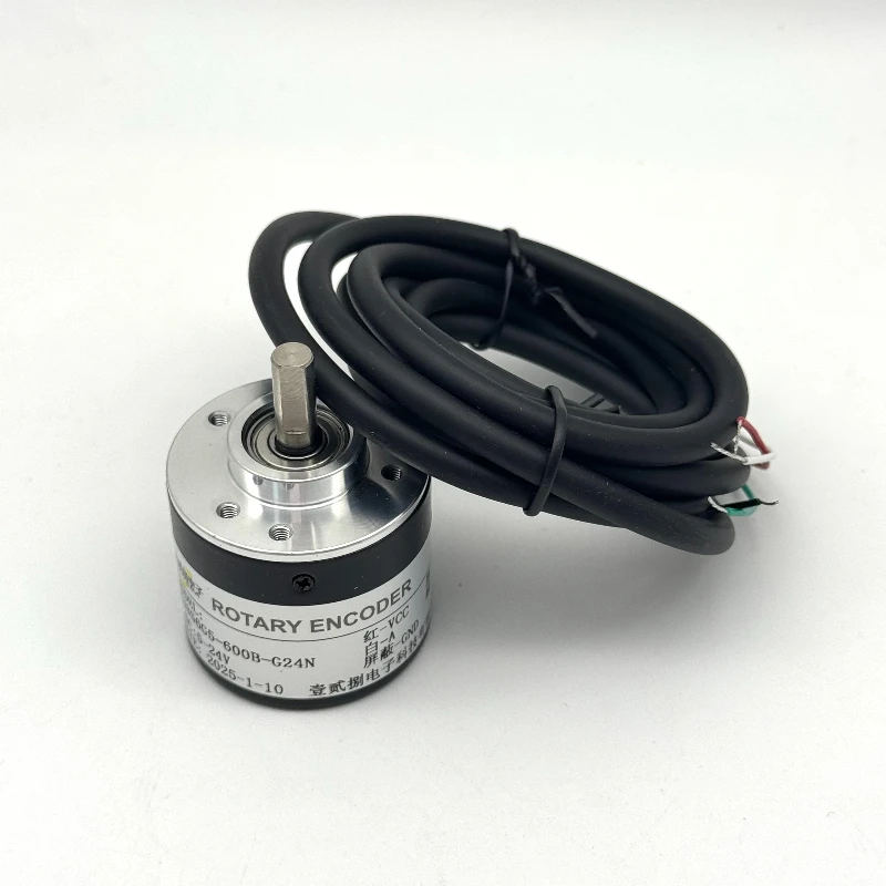 Rotary Incremental Encoder AB 2 Phase connection 50/100/200/360P/R 5-24V Solid Shaft DC Open collector output NPN