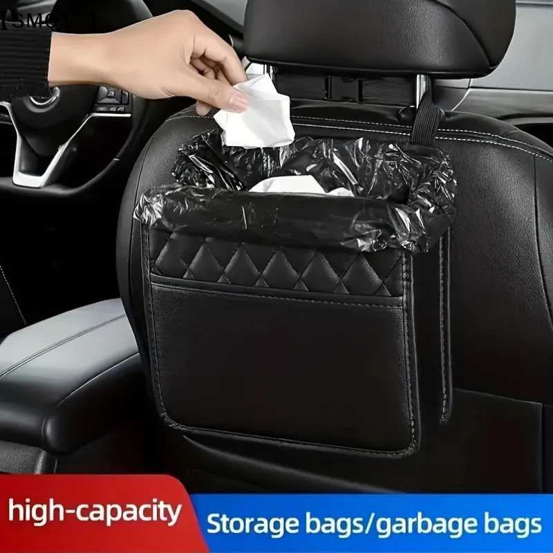 Car Seat Back Hanging Storage Bag, Backseat Garbage Bag, Storage Box, Multi-functional Organizer【SMQ】