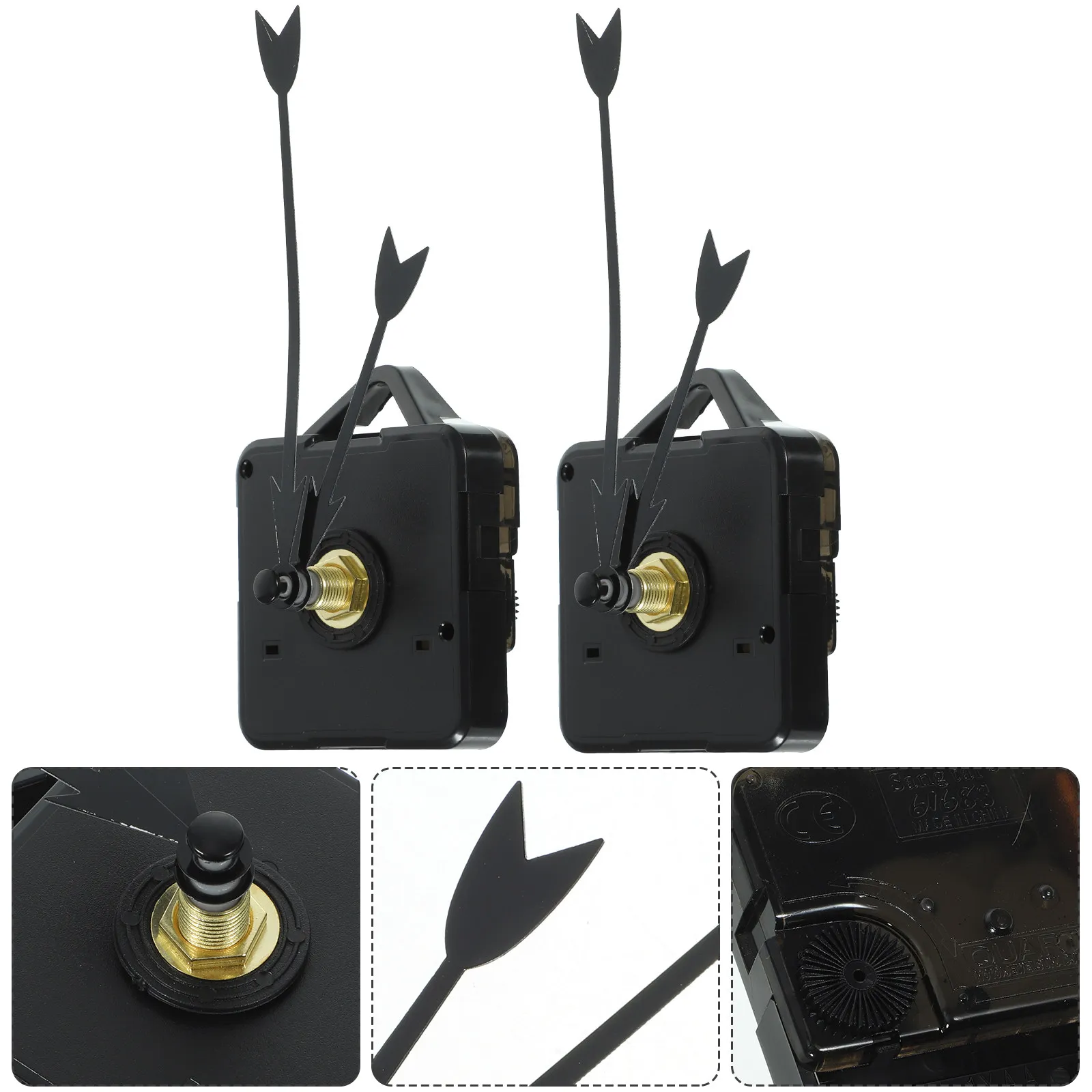 2 Sets Clock Movement Repair Parts Mechanism Accessories Replacement High-torque DIY