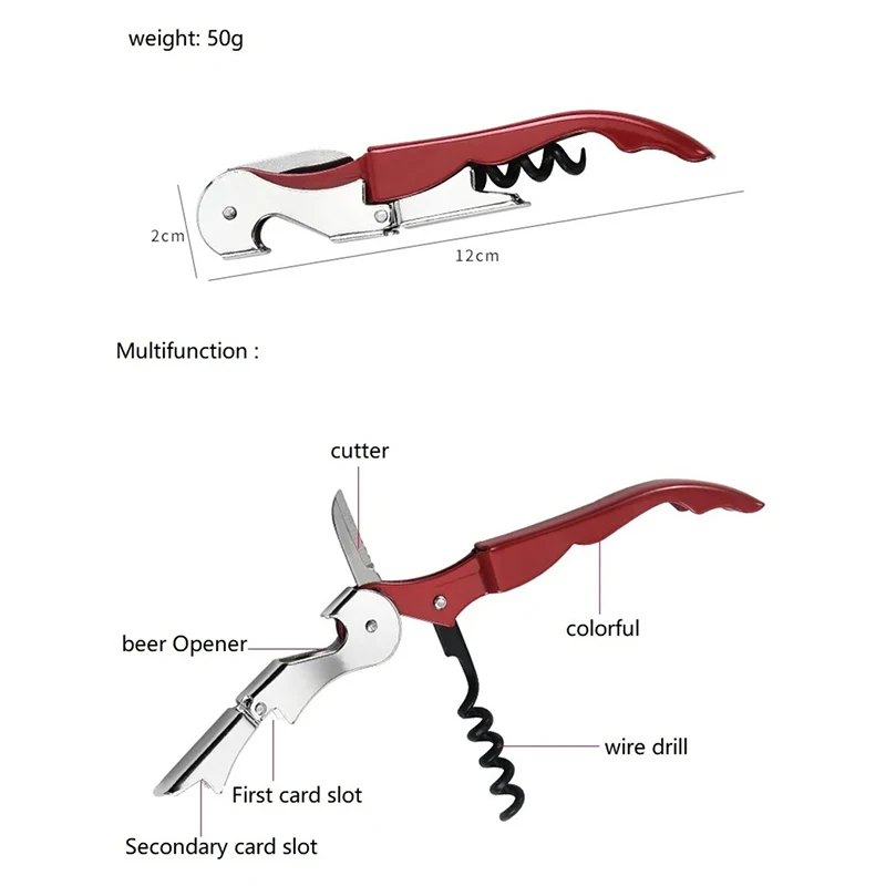 Multifunction Wine Screw Corkscrew Opener Household Accessories Wine Champagne Grape Wine Beer Bottle Opener