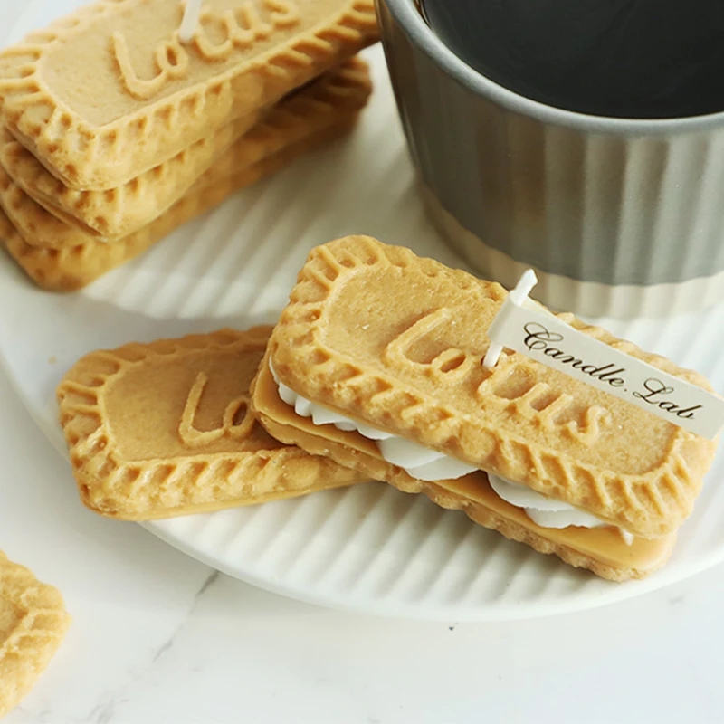 Stampo in Silicone per candele a forma di biscotto fai da te stampo da forno per biscotti fatto a mano