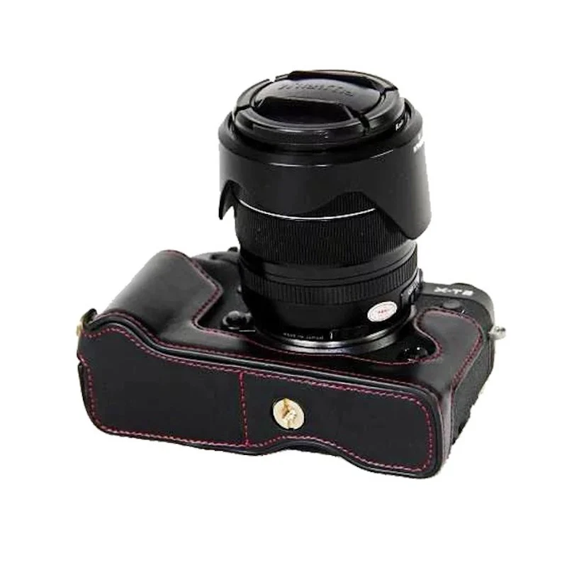 New Vintage Video Camera case half bag for Fujifilm fuji XT2 XT-2 XT3 XT-3 Digital camera High quality Bottom camera bag skin