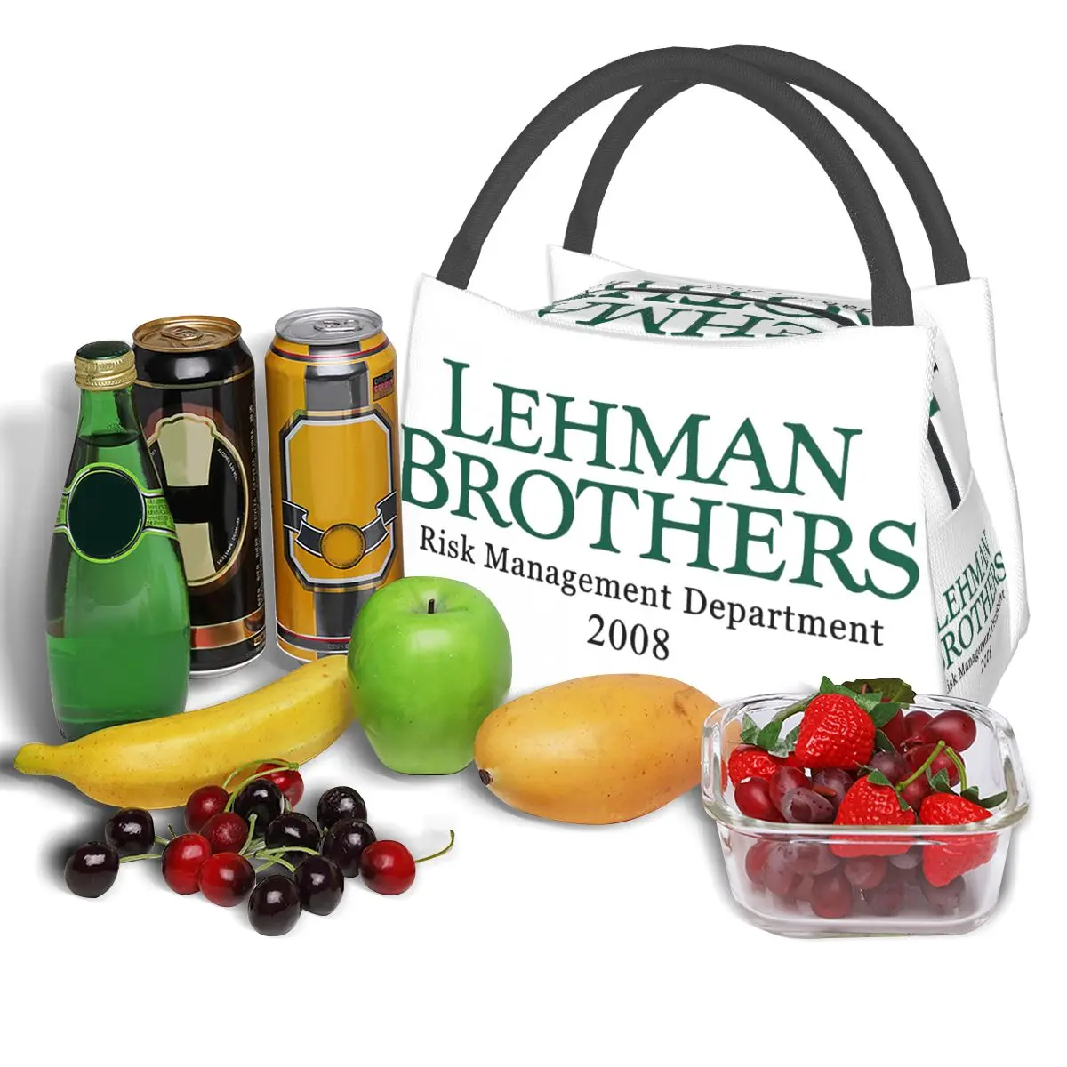 Lehman Brothers, Отдел управления рисками, 2008 Ланч-бокс, переносной изолированный холщовый охладитель, тепловая сумка для пикника