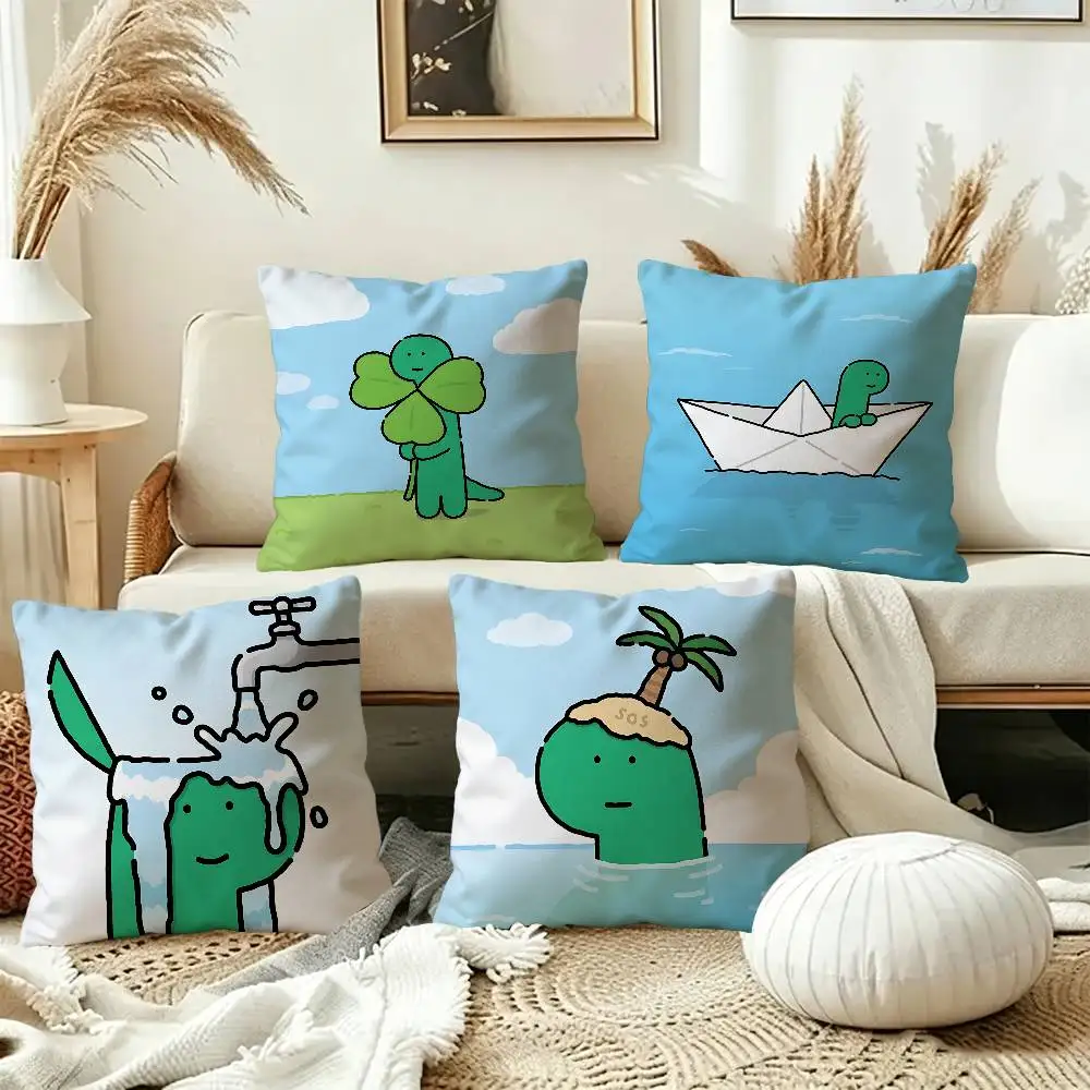J-JogumanS Cute Character Maple Design Cushion Cover Happy Autumn Harvest decor Holiday Decorati Pillow Cover