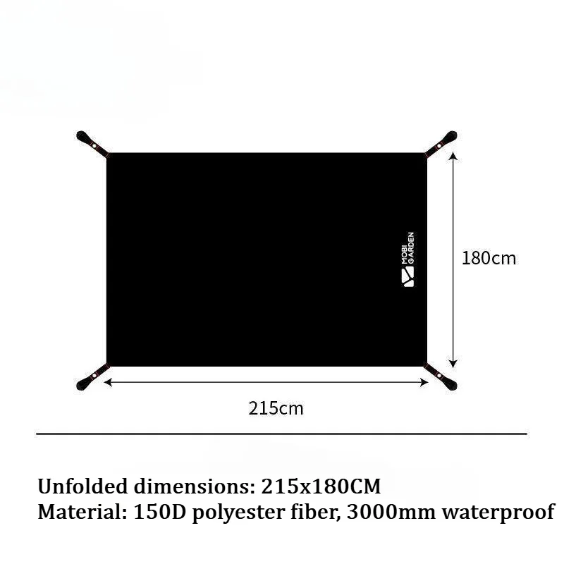 Tent Footprint Ground Sheet Portable Anti-Slip Floor Mat Lightweight Tarp for Outdoor Camping Hiking Picnic Travel Activities