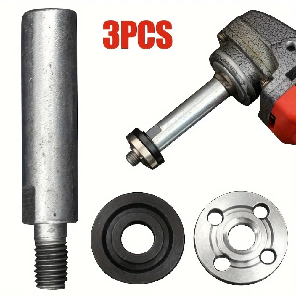 3PCS Angle Grinder Extension Rods - M10 8cm Adapter, Polishing Pad Adapter, Electric Tool.