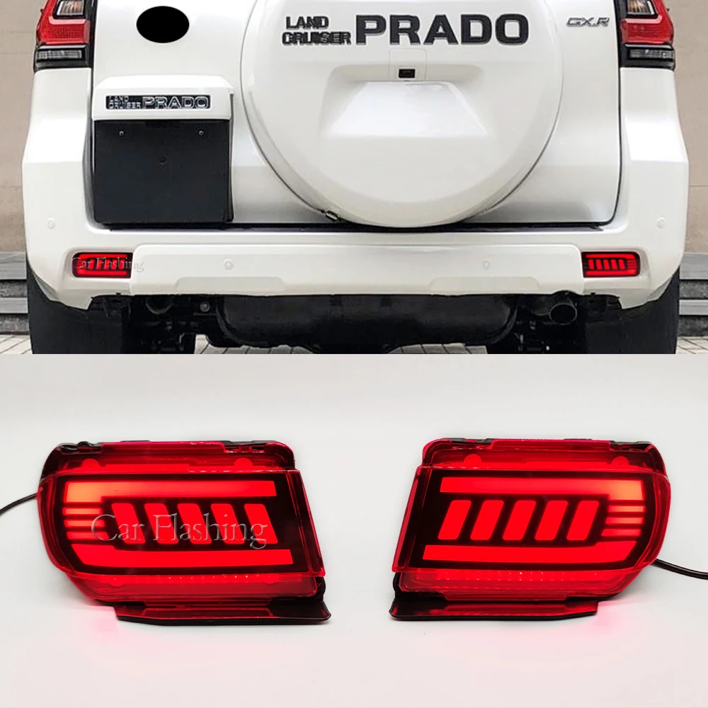 

LED Rear Lights For Toyota Land Cruiser Prado LC120 Fj120 120 150 LC150 FJ150 GRJ150 2010-2020 Reflector Brake Bumper Lamp Brake