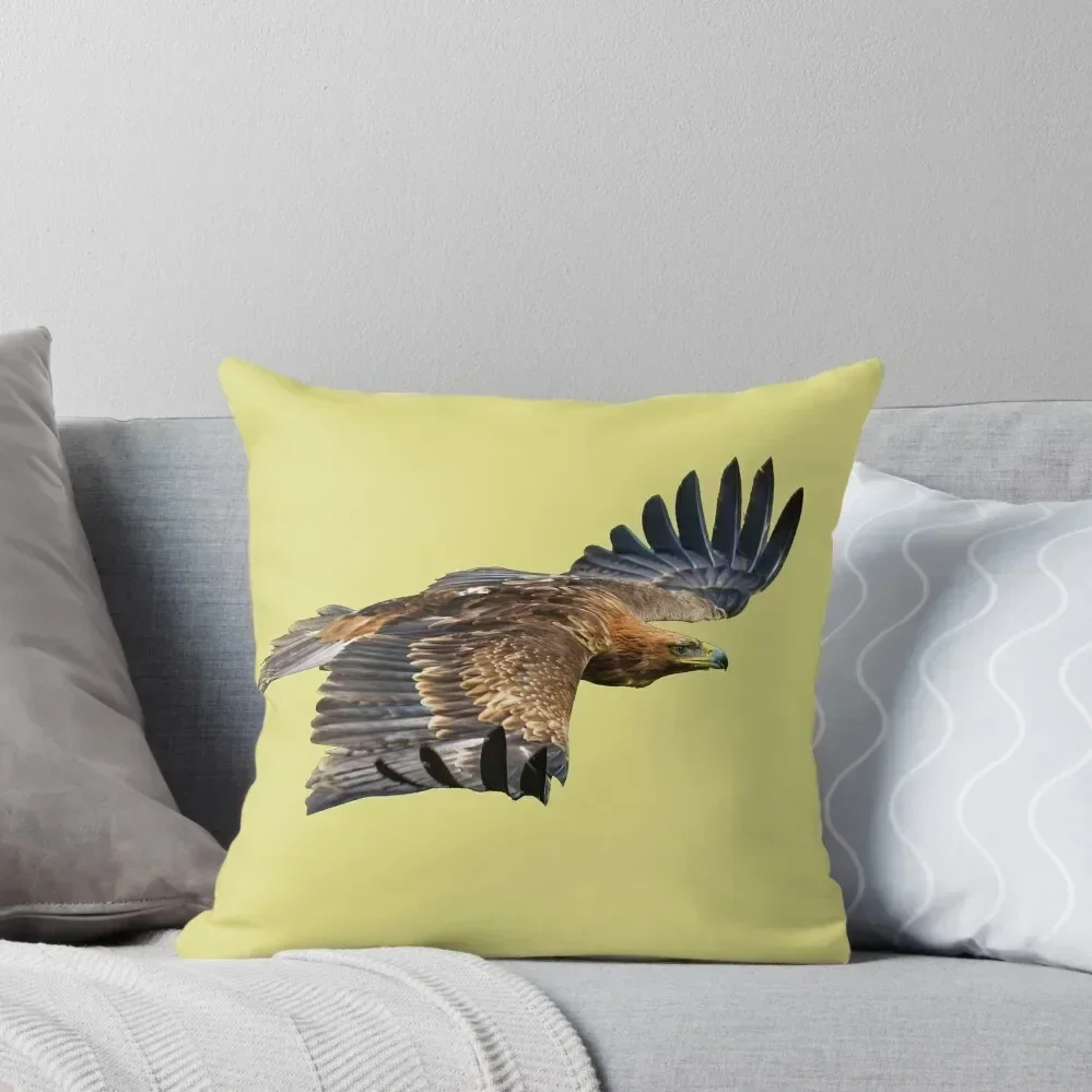 Golden Eagle on the wing Throw Pillow Pillows Aesthetic Christmas Cushion For Home Cusions Cover pillow