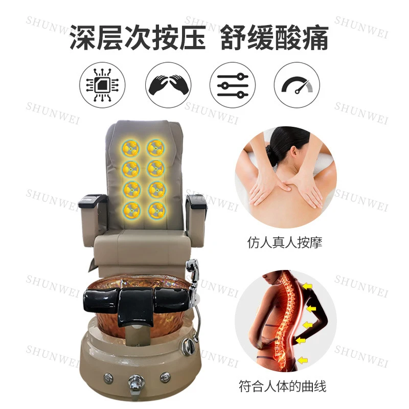 Multifunctional Manicure And Pedicure Chair, Suitable Eyebrow Tattooing, Nail Care, Eyelash Exten