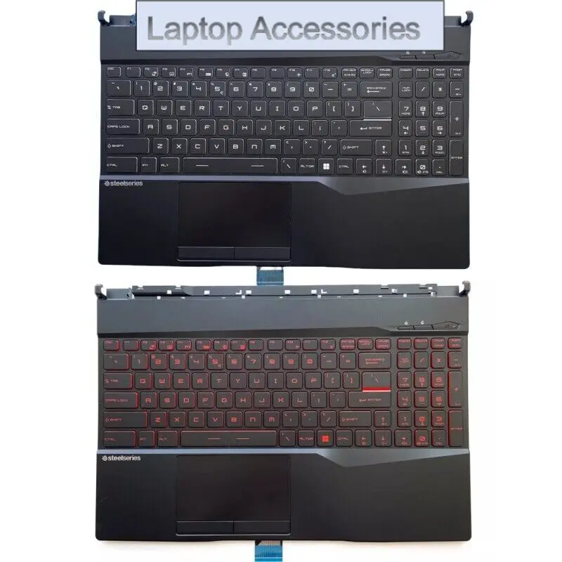 

F New For MSI GL65 GP65 MS-16U4 Upper Case Palmrest Cover Backlight Keyboard
