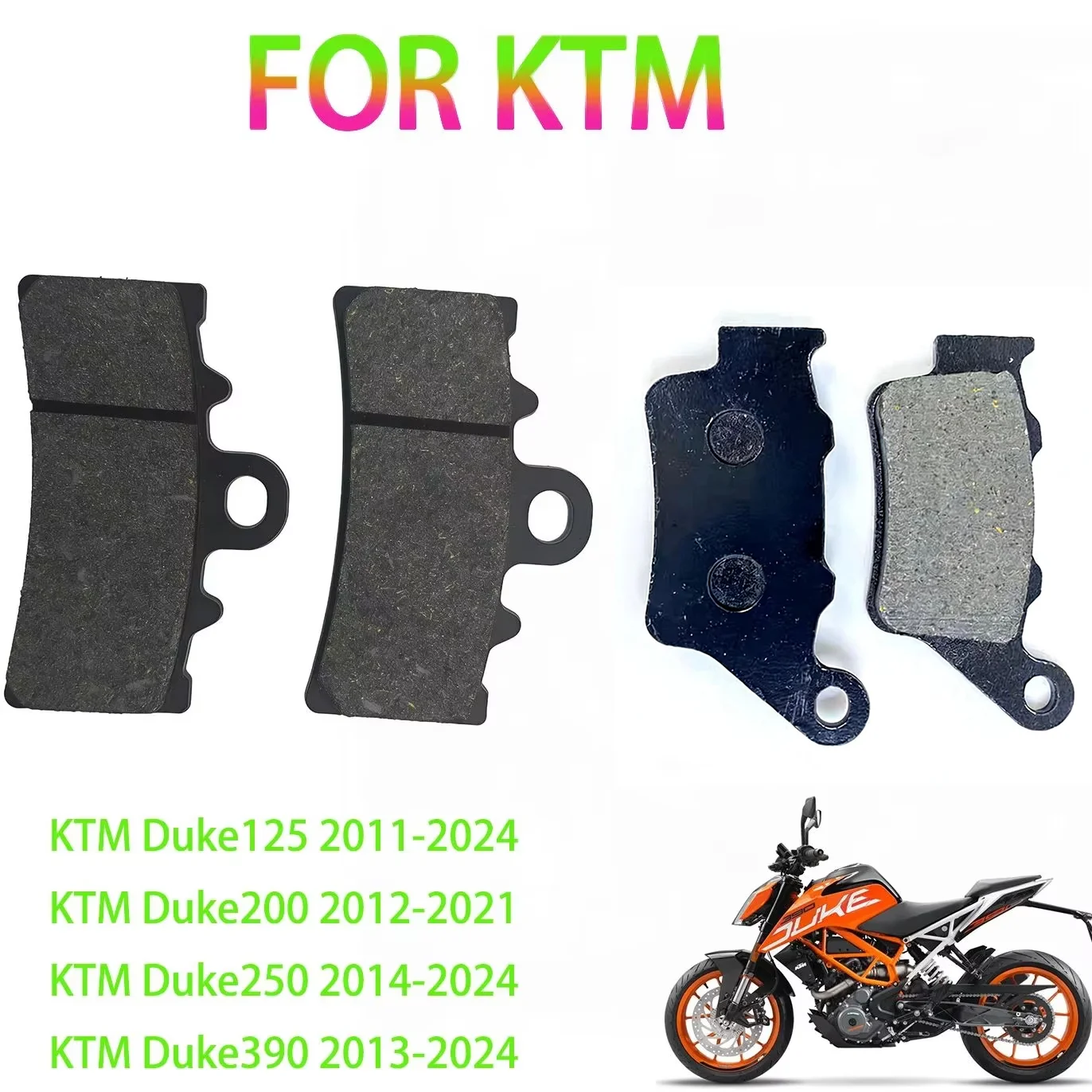

Передние и задние тормозные колодки для велосипеда и мотоцикла, подходящие для аксессуаров для мотоциклов Ktm Duke125 Duke200 Duke250 Duke390
