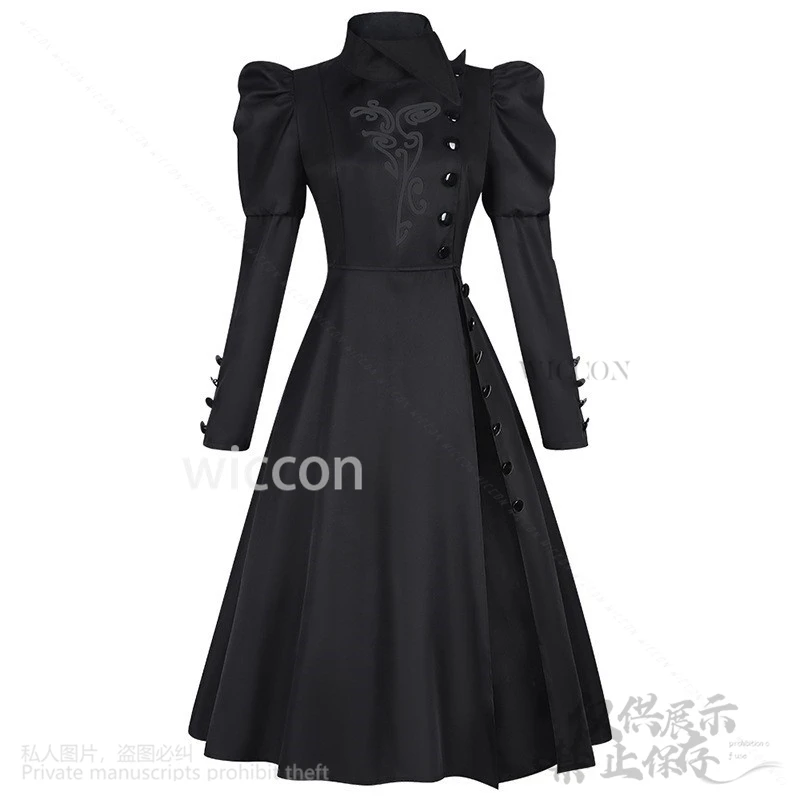 Elphaba Cosplay Anime Movie Wicked Costume Witches Gotic Dress BLACK Lolita Hat Glasses Wigs For Halloween Christmas Customized - Image 3
