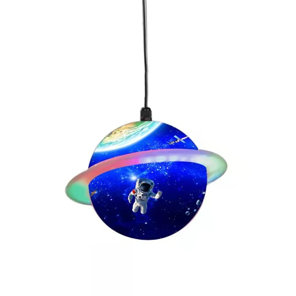 Room Planet Pendant Lights Creative Wandering Earth Boy Girl Room Chandelier Bedroom Light Space Starry Sky Lighting