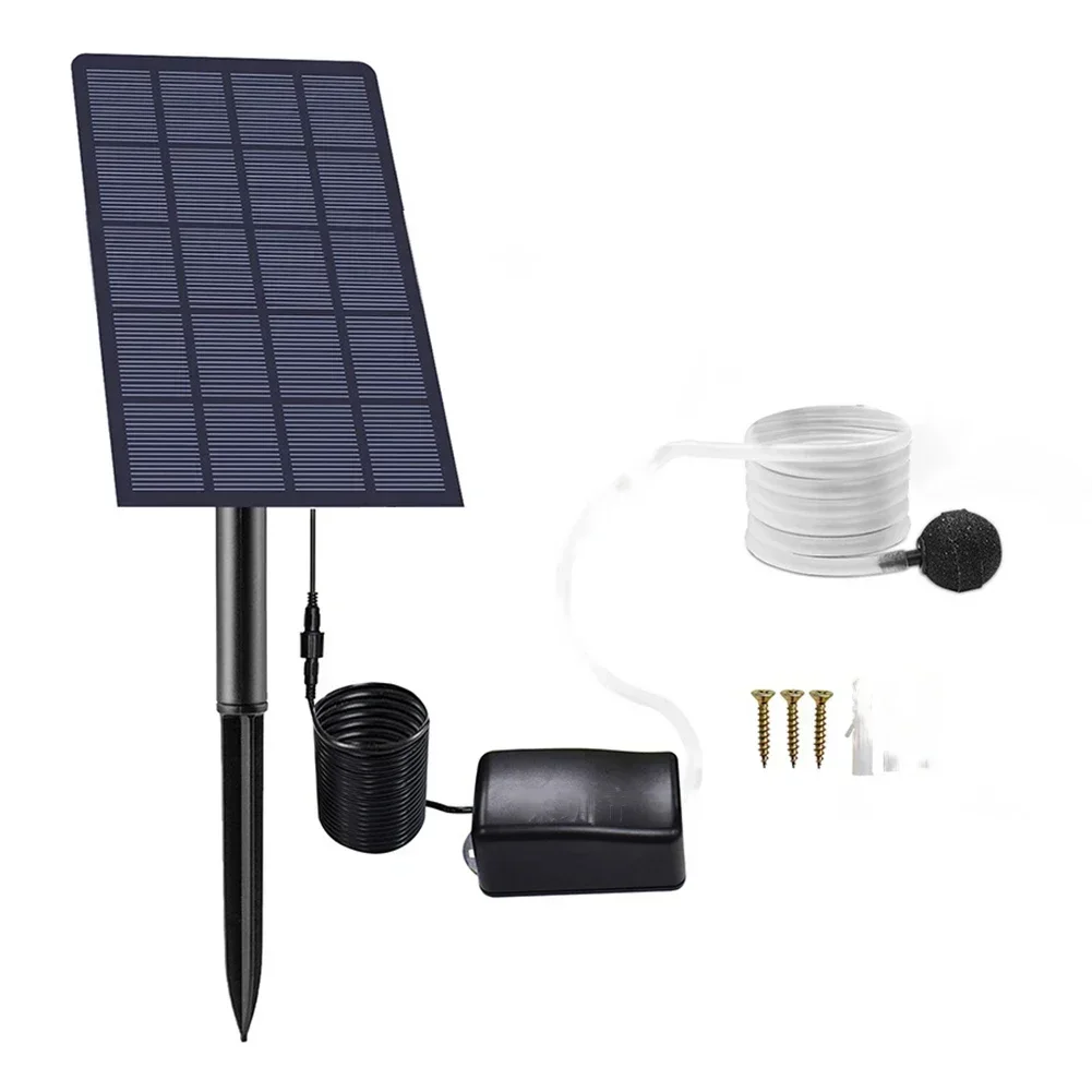 養魚池水族館水耕栽培用の太陽電池式屋外エアレーター25w-6v