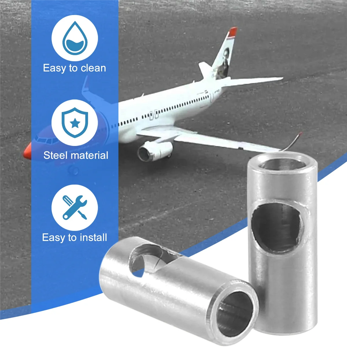 

A70P 3Pcs Motor Axle 3.17mm to 5mm Change over Shaft Adapter Sleeve for RC Model Car Boat Plane 3650 550 540 Motor