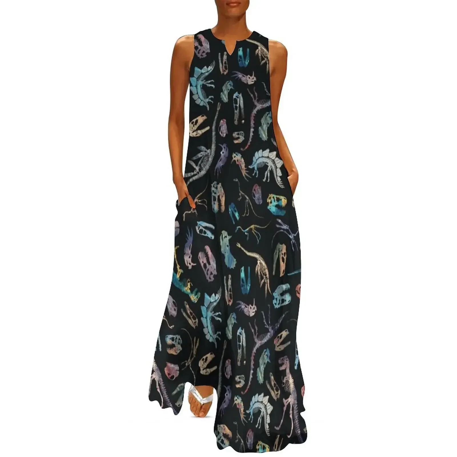 

Dinosaurs (Dark) Long Dress woman dress evening dress women dresses