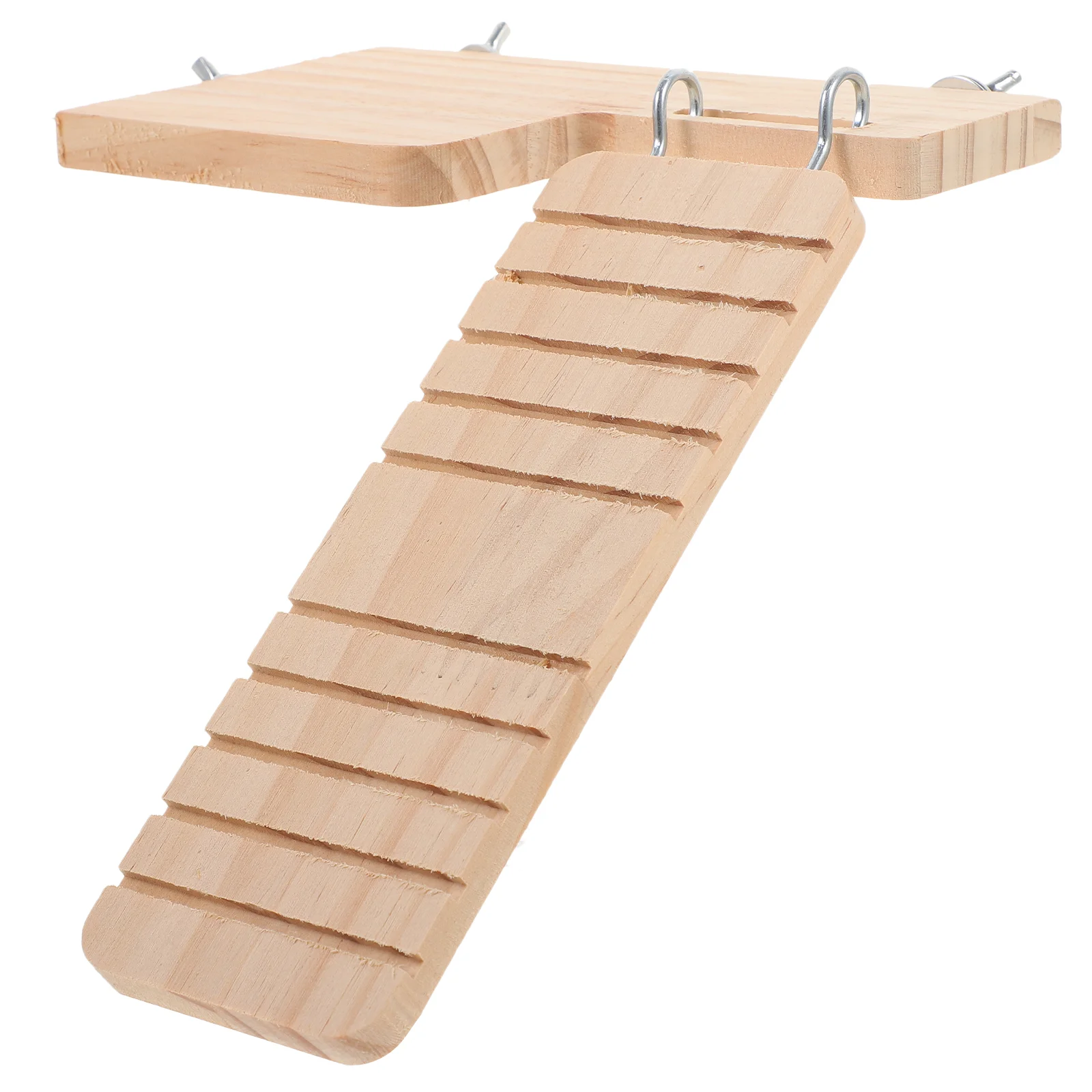 Hamster Platform Ladder Pet Waterproof Stand Wooden Training Supplies Plaything Cage Hanging Ladders