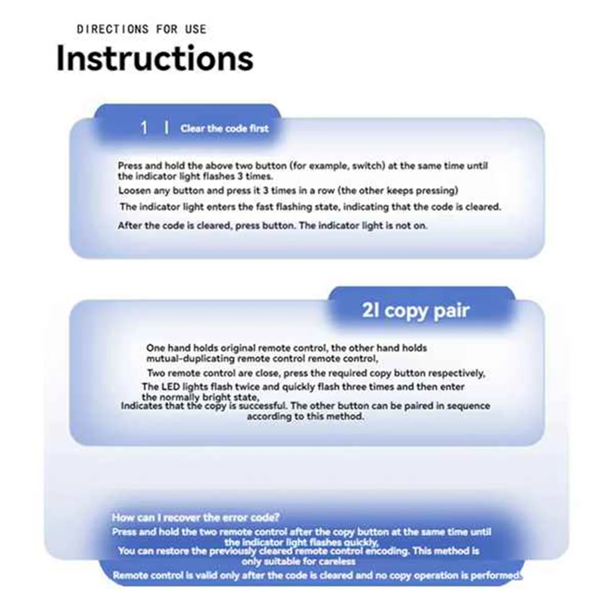

A10I 10PCS Garage Door Opener Remote TOP 432EE 433.92MHz Copy Remote Control Gate Controller Opener